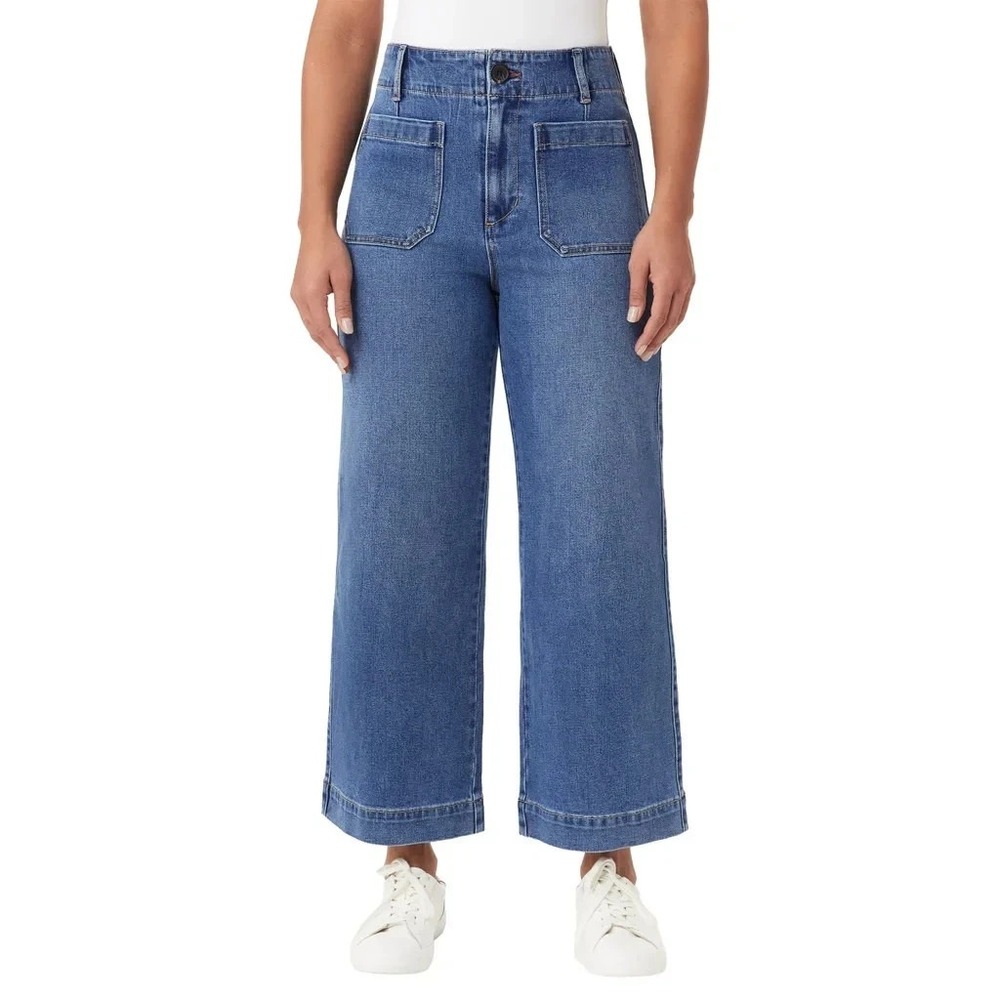 Scotch & Soda Women's Wide Leg Jean 27" Inseam, Blue, Size: 10, New